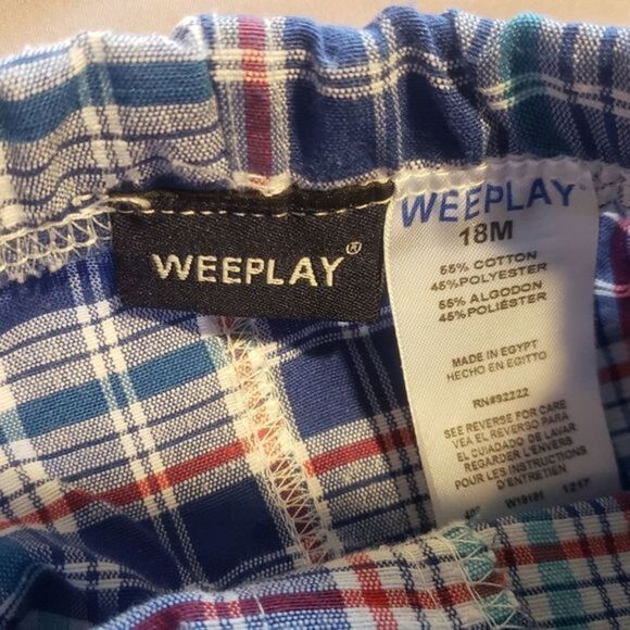 Set Of Baby‎ Plaid Shorts, 18m, Never Worn - Picture 4 of 7